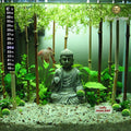 SunGrow Betta Fish Tank Thermometer Stick On, Aquarium Temperature Sticker Strip, 5.2 x 0.7 Inches, Green & Blue Tempera