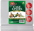 HA SHI 120 Sheets Bird Cage Liners, 31 x 21.5 Inches Pre-Cut Ink-Free Unprinted Newsprint Paper for Parrots and Small Animals