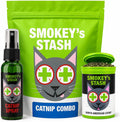 Smokey's Stash Cat Catnip Spray and Dried Organic Catnip Combo Maximum Potency cat nip Bundle