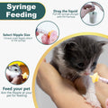 Pet Nursing Kit, Puppy Milk Feeder Bottle, Silicone Feeding Nipple for All Breed of Puppy, Kittens and Other Animals