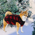 Rbenxia 4 Pieces Buffalo Plaid Dog Sweaters with Leash Ring Soft Fleece Vest Dog Pullover Warm Jacket Pet Dog Clothes Wi