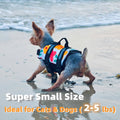 Teacup Dog Life Jacket | Small Puppy Swim Vest | Floating Aid with Handle & Reflective Strips | Secure POM Buckles, Newb