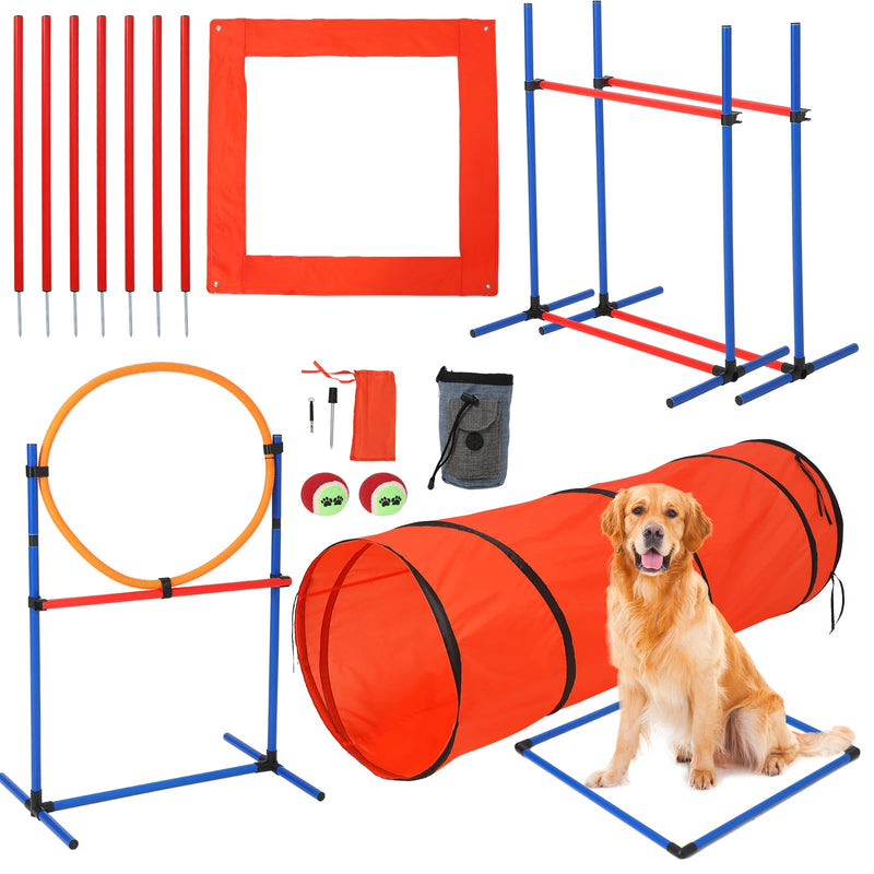 Hipicute Dog Agile Training Equipment Set Outdoor Indoor,70