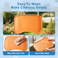 Silicone Pet Feeding Mat with Raised Edge, Washable Dog Cat Food and Water Mat for Floors Waterproof, Anti-Slip Placemen