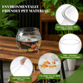 Geelin 1 Gallon Plastic Fishbowl Round Large Clear Shatterproof Tank
