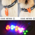 Pet Dog Cat Collar LED Christmas Lights, Clip on Light Up Dog Collar Light Gifts for Small Medium Large Dogs Cats Visibl