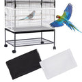 Daoeny 2Pcs Large Bird Cage Cover, Adjustable Parrot Nylon Airy Soft Mesh Net, Universal Seed Feather Catcher, Birdcage Cover Skirt Sheer Guard for Parakeet Macaw Round Square Cages