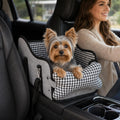 Center Console Dog Car Seat, Gray Booster for Small Dogs & Cats