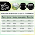 Sieral 2 Pcs Clear Aquarium Polycarbonate Canopy with Anti-Jumping Net