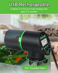 Automatic Fish Feeder for Aquarium Easy Setup & 4 Timers Black