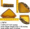 Reptile Feeder Resin Bowl Amphibian Reptile Bowl for Lizard Gecko Bearded Dragon Turtle