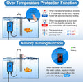 HiTauing Aquarium Heater, Upgraded 300W/500W Fish Tank Heater with Intelligent Leaving Water Automatically Stop Heating 