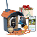 Centvicam Smart Bird Feeder with Camera Solar Powered: 2K HD Video Wireless Outdoor Bird House Camera, AI Bird Species Identification & Arrival Alerts, Ideal Gift for Bird Lovers - Blue