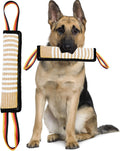 Clysoru Dog Tug Toy Tough Jute Bite Pillow Lasting Training Equipment Puppy to Large Dogs Interactive for Large and Smal