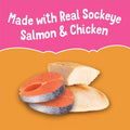 Friskies Purina Grain Free Lickable Cat Food Toppers Lil’ Soups with Sockeye Salmon in Chicken Broth - 1.2 oz. Cups,(Pac