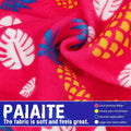 Paiaite 4-Legged Cotton Stretchable Jumpsuit Pjs: Pineapple Pattern Dog Pajamas - Lightweight Cozy Puppy Onesie Clothes,