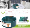 Namsan Outdoor Heated Pet Bowl, 2.2L Heated Water Bowl for Cats Dogs Chickens Rabbits, Heating Waterer Ice Free in Winte