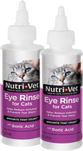 Nutri-Vet Cat Eye Rinse,Sterile Solution Gently Cleanses Eyes &Surrounding Tissue,Removes Debris Pollen and Mucus,Reliev