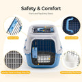 NEWBULIG 23" Hard-Sided Dog Carrier for Small Dogs & Cats