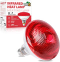 LUCKY HERP Infrared Heat Lamp for Chickens - 250 Watts Red Heat Lamp Bulb 1 Pack, Heat Light Bulb for Brooder Coop, Food