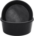 Sadnyy 2 Pcs 4 Quart/ 1 Gallon Rubber Feeder Pan Horse Feed Bucket