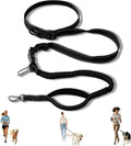 Hands-Free Dog Leash,Adjustable Waist Belt for Walking Running Hiking