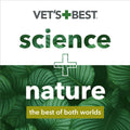 Vet's Best Flea Comb | Real Bamboo with Contour Grip Handle | for Dogs and Cats, Brown