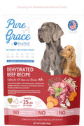 Blue Ball Pet Nutrition Pure Grace Dehydrated Beef Recipe Dog Food 6.6lbs (Makes up to 25lbs. of Hydrated Food)