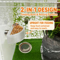 3 PCS Jumping Spider Feeding Dish, Tiny Food Dishes Water Dish for Jumping Spider, Tarantula and Other Small Pets, Half 