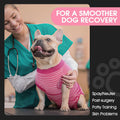 FUAMEY Recovery Suit for Dogs After Surgery,Soft Breathable Dog Bodysuit E-Collar & Cone Alternative Surgical Suit,Male Female Dog Neuter Spay Suits Anti Licking Wounds Onesie Rose Stripes XL