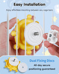 Pawfly 2 Pcs Bird Toys for Parakeets, Colorful Spinning Wheel Chew Toys, Interactive Spinner Rattle Parrot Toys, Cockatiel Toys, Parakeet Toys, Bird Cage Accessories for Entertainment Chewing Exercise