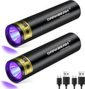 DARKBEAM Flashlight UV Black Light 395 NM, Mini but Powerful USB- C