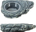 REPTIZOO Reptile Magnetic Feeder Ledge, Single Bowl Reptile Food Dish with 3PCS Feeding Cups Food Water Feeder for Crest