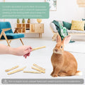 Bissap 250g/0.5Ib Sweet Bamboo Chew Sticks for Rabbits, Bunny Molar Treats Snack for Small Animals Hamster Chinchilla Gu