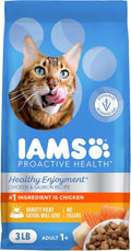 IAMS Healthy Enjoyment Dry Cat Food, Chicken & Salmon Recipe, 3 lb