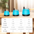 210GPH Submersible Water Pump Ultra Quiet (780L/H,15W),Bottom Suction Aquarium Pump with 2 Nozzles,5.6ft Lift,Adjustable