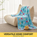 Luciphia 1 Pack 3 Blankets Fluffy Premium Fleece Pet Blanket Flannel Paw Printed Throw for Dog Cat(Small 23x16'', Grey/Brown/Blue)