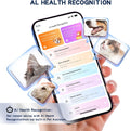 DBDD AI GPS Tracker for Dogs (White) with Virtual Fence & Real-Time Location - Waterproof Electronic Collar for Escape Artists, AI Health Monitor for Medium to Large Dogs (30lbs+), iOS & Android