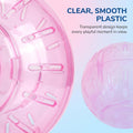 2Pcs Blue and Pink Hamster Balls Transparent Dwarf Hamster Exercise Balls Running Wheel Gerbil Toys, Small Animals, Smal
