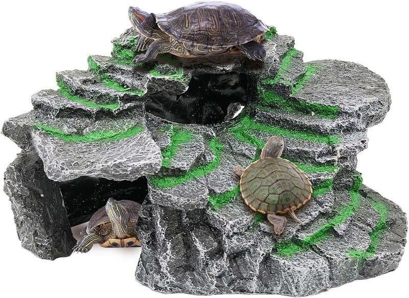 Moonorange Turtle Basking Platform Turtle Tank Decoration for Aquariums & Terrarium, Turtle, Lizard, Reptile Habitat Hid
