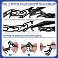 Pinch Collar for Dogs, Prong Training Collar with Quick Release Buckle for Dog Pulling Behavior Correction, Adjustable P