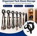 12 Counts Horse Bridle Rack, Bridle Bracket Bridle Hooks with Tubes & Screw