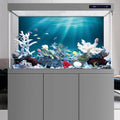 24x16 in Undersea Aquarium Backdrop Underwater World Fish Tank Background