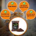 BNOSDM Reptile Soil Substrate Fluffy Small-Strand Reptile Substrate and Snake Bedding Clean Natural Terrarium Bedding fo