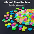 Sukh 200 PCS Luminous Stones Rocks – Mixed Color Glow in the Dark Rocks