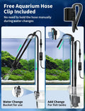 Gravel Vacuum for Aquarium, 6 in 1 Fish Tank Cleaner Tool Kit Electric Vacuum Gravel Cleaner for Aquarium Automatic Wate