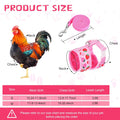 Frienda 2 Pcs Medium Chicken Duck Harness and Leash, Pineapple Strawberry