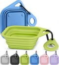 Pecute 2 Pack Collapsible Dog Bowls, Food-Grade Silicone