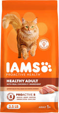 IAMS Proactive Health Healthy Adult Dry Cat Food, Chicken, 3.5 lb