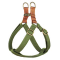 Didog Step in Dog Harness with Metal Buckles, Freedom Nylon Dog Halter Vests for Small Dogs Easy Walking Training(S:Chest 13-22", Green)